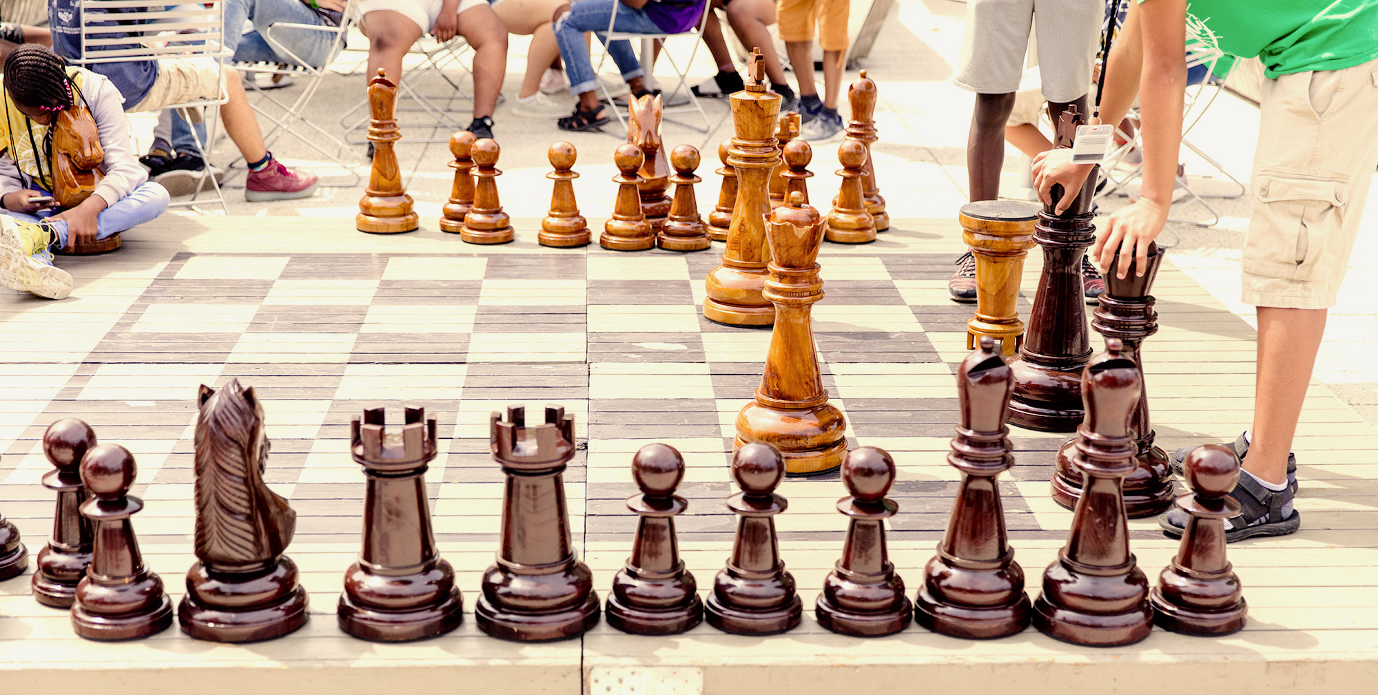 large outdoor chess set