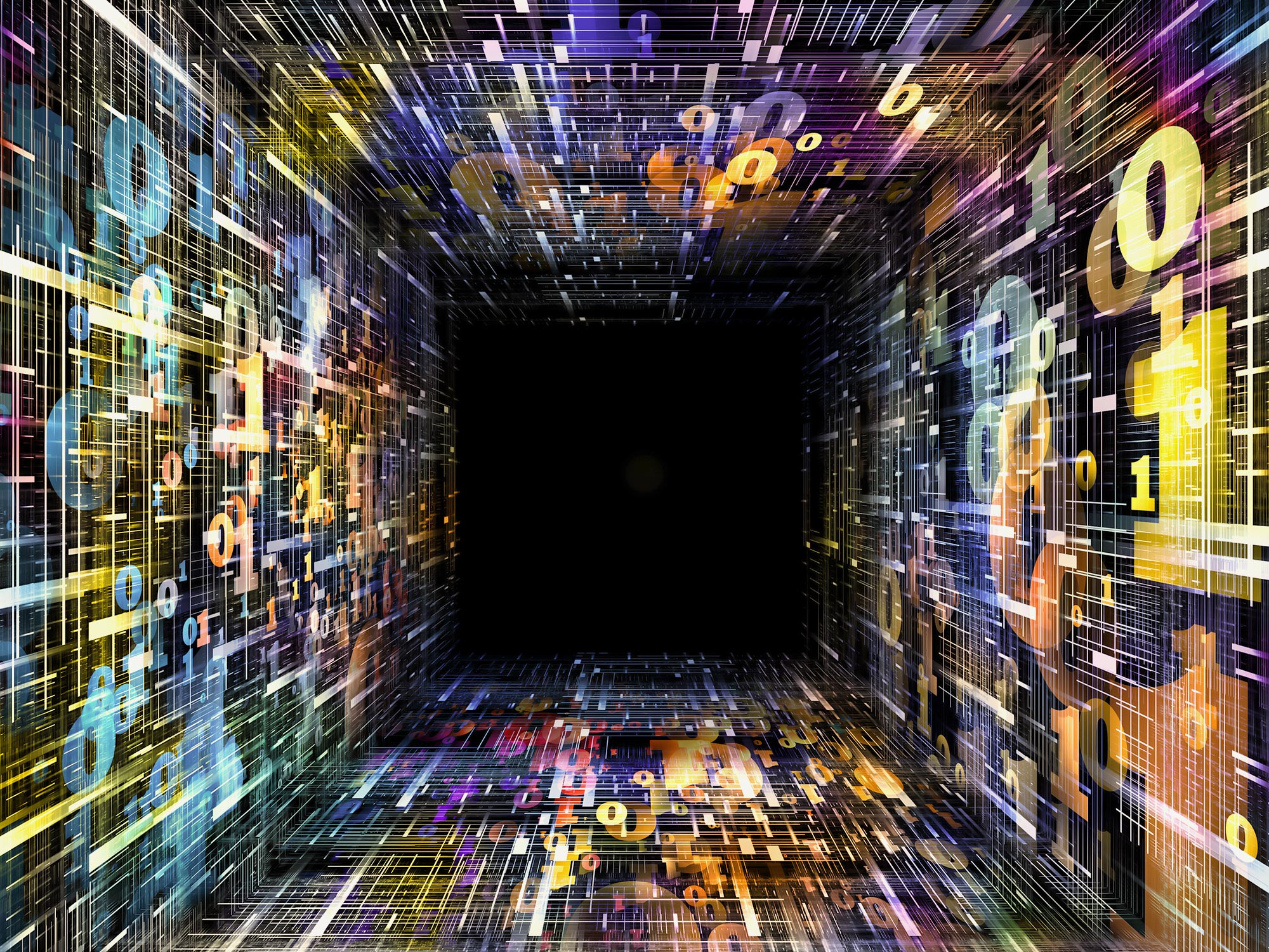 composition of colorful numbers and fractal elements