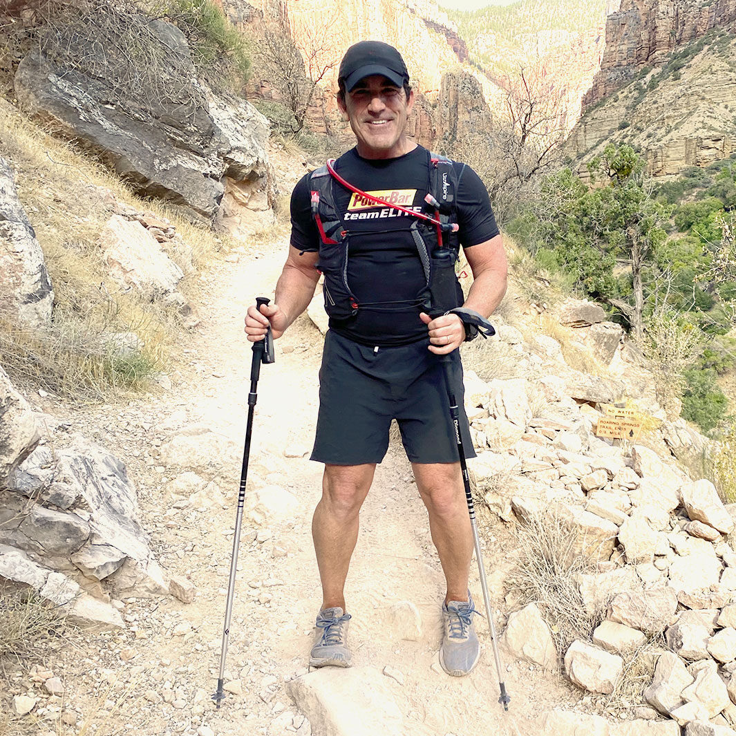Tom Holland hiking in Grand Canyon