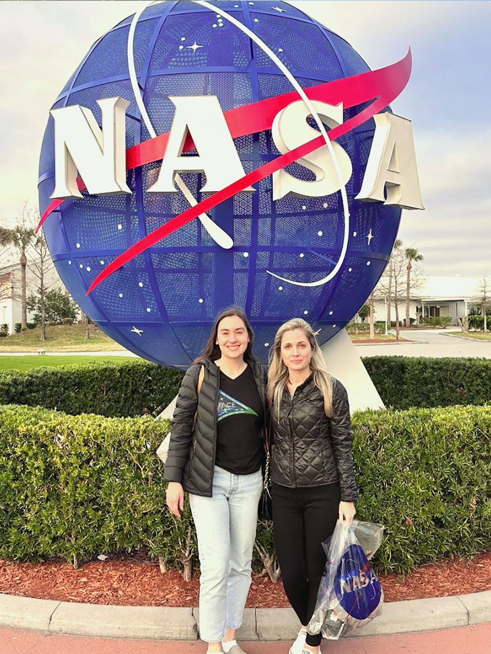Emily and Marina at NASA.
