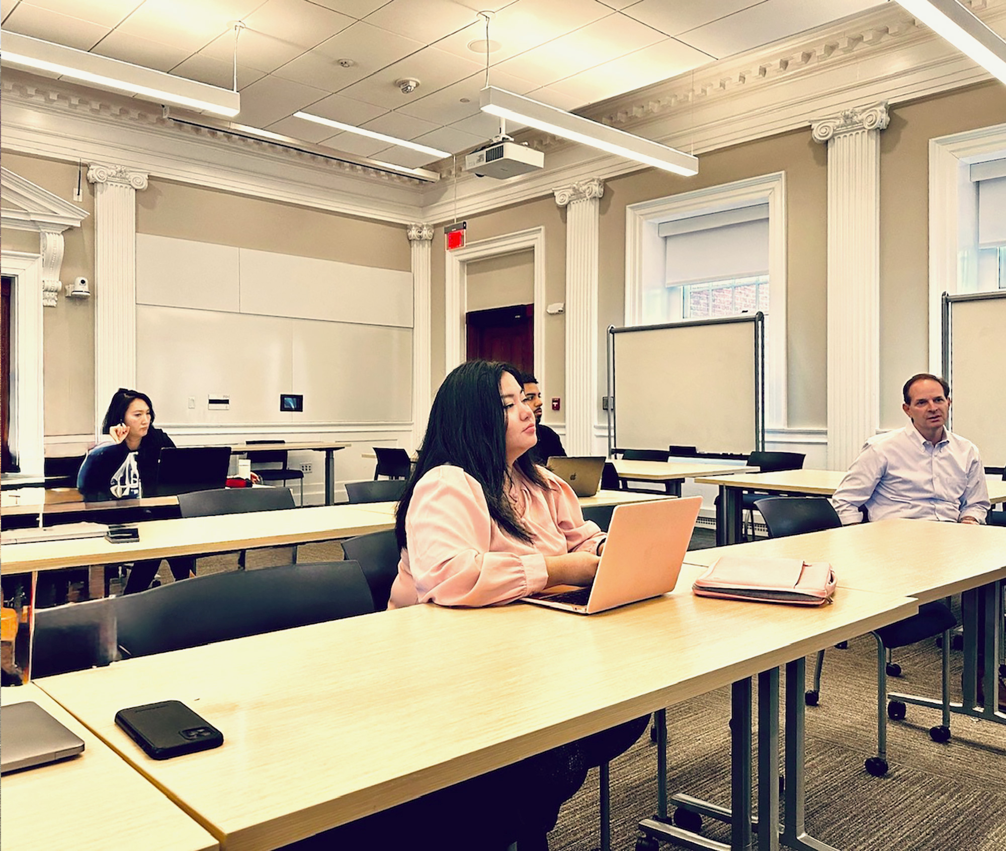 Elisha Pamorada in class.