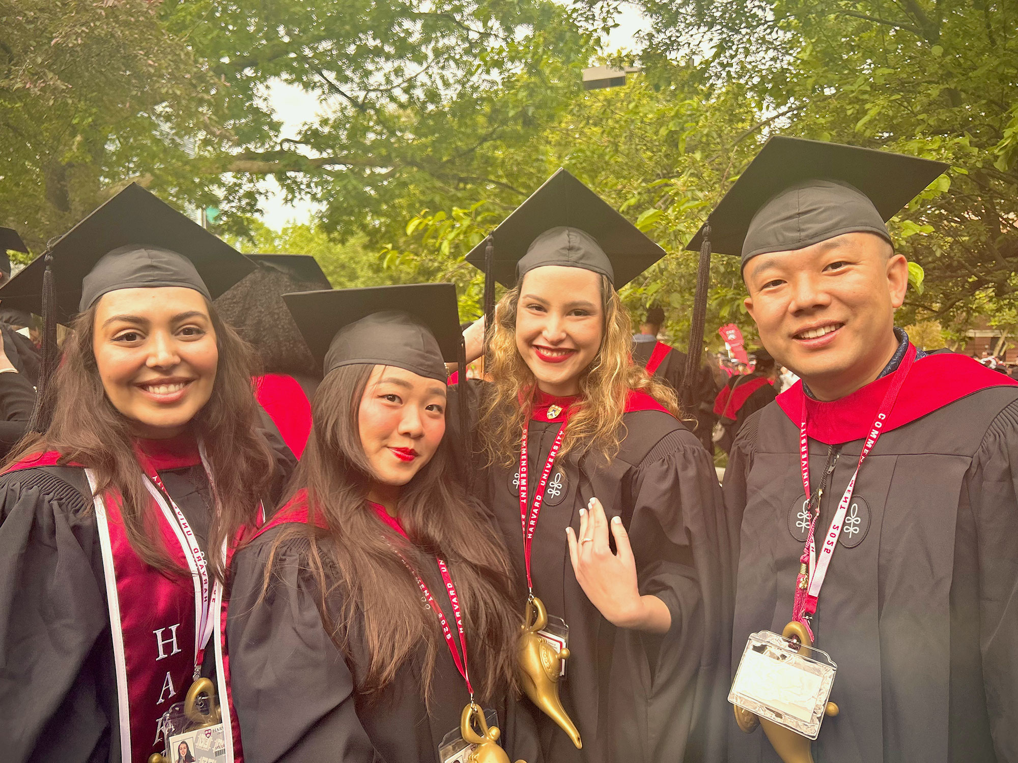 Helly Nguyen at graduation.