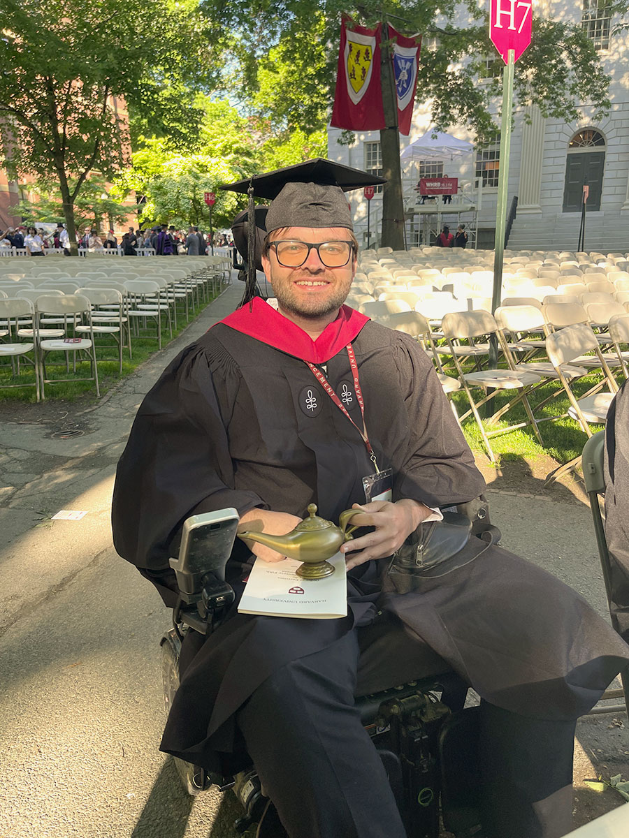 Ken Briggs at Harvard University Commencement.