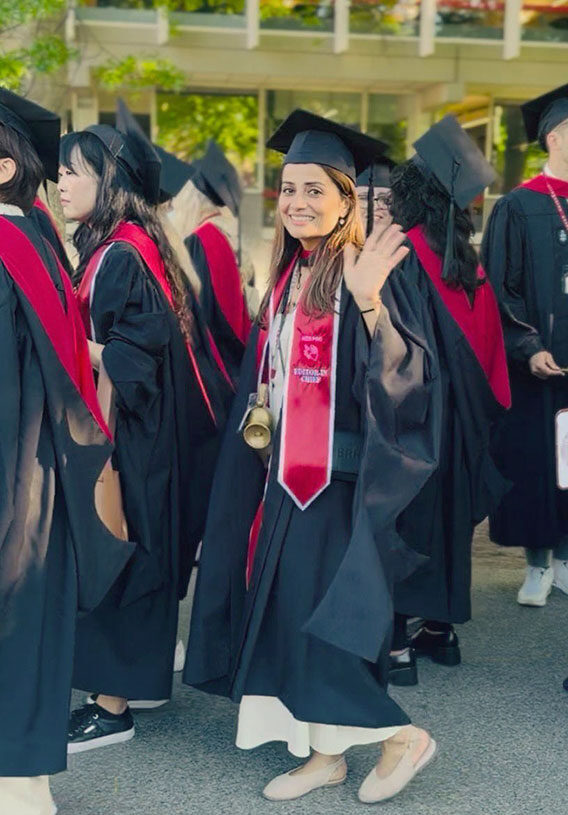 Meghna Middha at Harvard University Commencement.