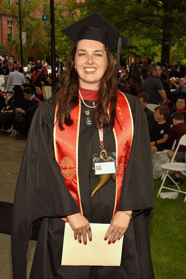 Taylor Izbicki at Commencement.